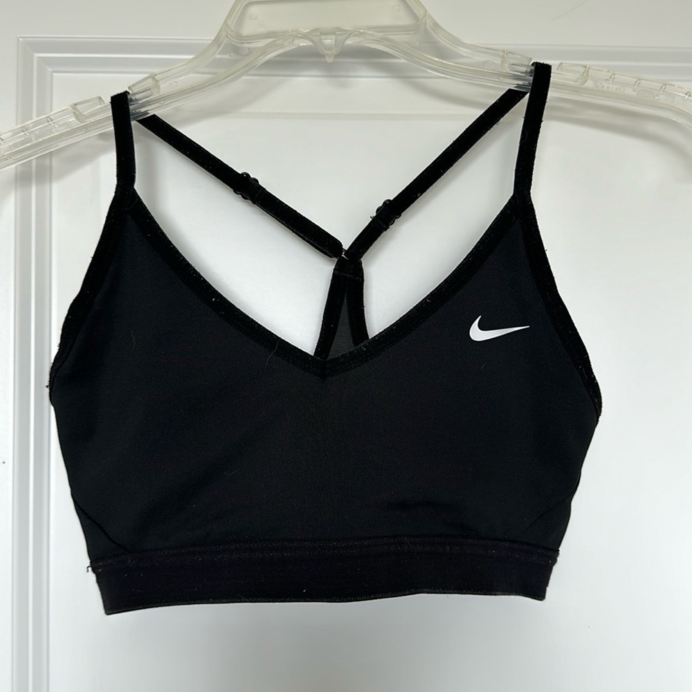 Black Nike Adjustable Straps Sports Bra